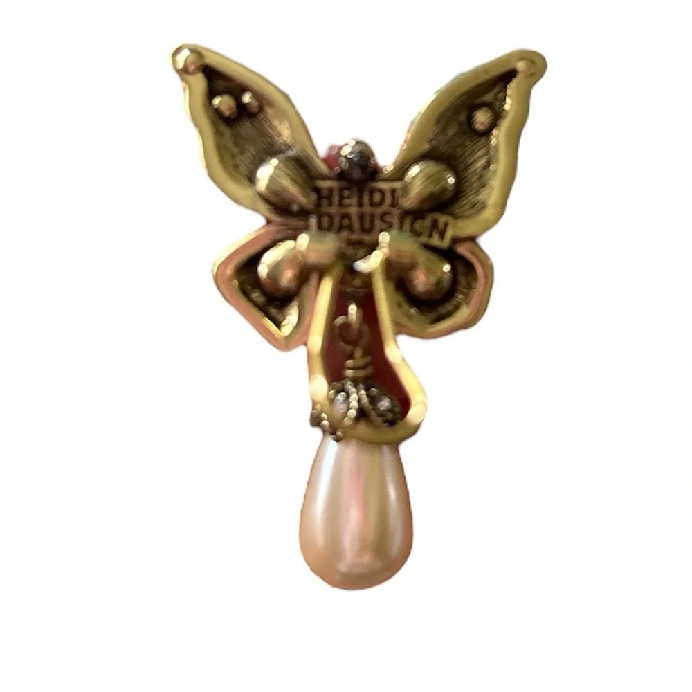 Heidi Daus Monarch Magic Pearl Necklace and Earring Set NWT - Picture 4 of 9